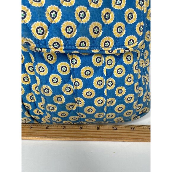 Vera Bradley Tall Tote Bag Riviera Blue Retired Pattern Quilted Cotton Cottage - Picture 5 of 14